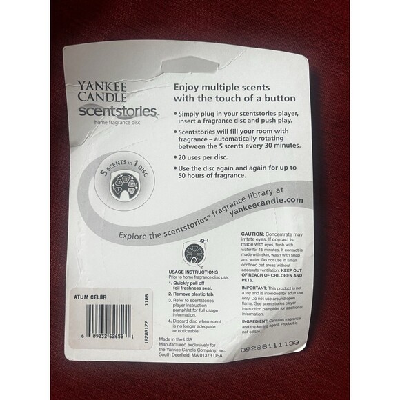 Yankee Candle Scentstories Disc Autumn Celebration - New In Box - NOS Vintage - Picture 2 of 4